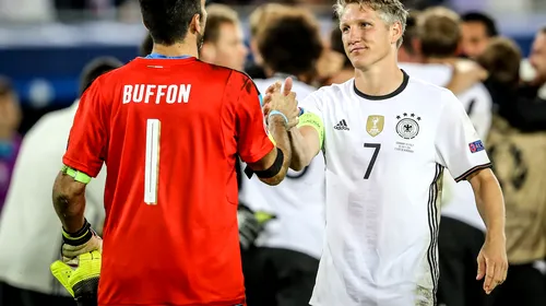 Asta înseamnă CLASĂ‚! SCRISOAREA căpitanului Schweinsteiger după eliminarea Germaniei de la Euro 2016 și reacția fair-play la adresa Franței