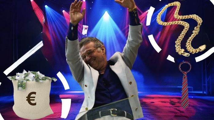 Melodia care-l făcea pe Gigi Becali să arunce pe scenă tot ce avea. „O pungă cu bani, lanțul, cravata și haina”
