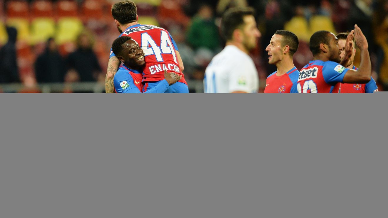 Bucurie în fața nimănui. Steaua - Pandurii 3-1, însă revenirea pe primul loc a fost sărbătorită cu un stadion pustiu