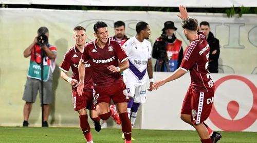 FC Argeș – Rapid București 0-2, în etapa 1 din turul Superligii. Debut cu dreptul pentru Gâlcă pe banca echipei din Giulești