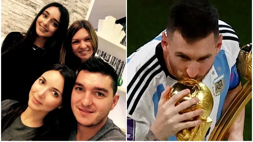 Imagine epocală! Cum a trăit familia Simonei Halep momentul în care Leo Messi a sărutat trofeul Cupei Mondiale | VIDEO