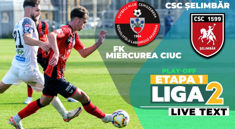 FK Miercurea Ciuc a pus la respect, o repriză, CSC Șelimbăr, suficient pentru a câștiga și a urca pe loc direct promovabil. Sibienii pierd locul 1 după chiar prima etapă din play-off