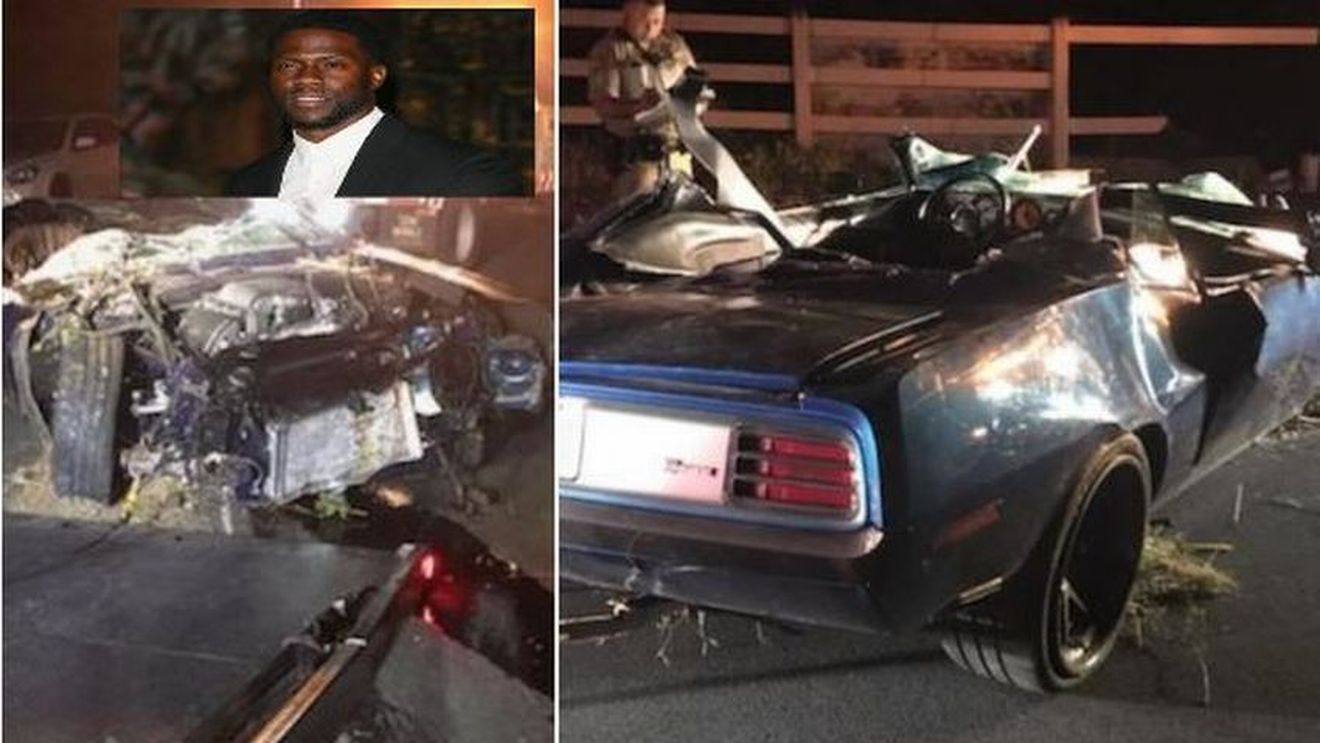 Imagini cutremurătoare: Kevin Hart, accident de mașină înfiorător! Actorul, dus la spital în stare gravă!