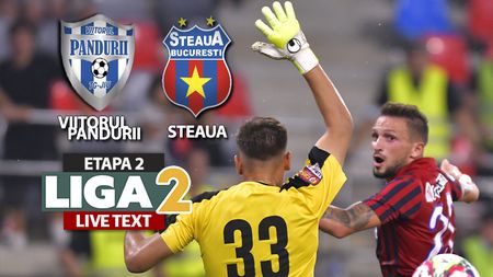 Steaua câștigă fără emoții cu Viitorul Pandurii, susținută de o galerie numeroasă. Florin Răsdan a reușit ”dubla” la Târgu Jiu, de ziua lui Daniel Oprița