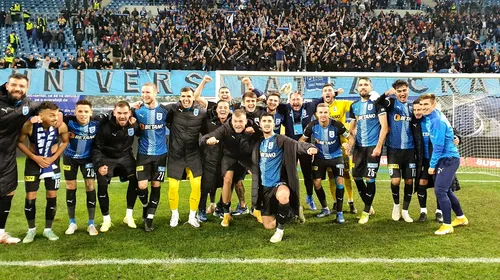 Fanii Universităţii Craiova au făcut legea pe stadion în derby-ul Băniei! Ce mesaje au avut pentru suporterii rivalei