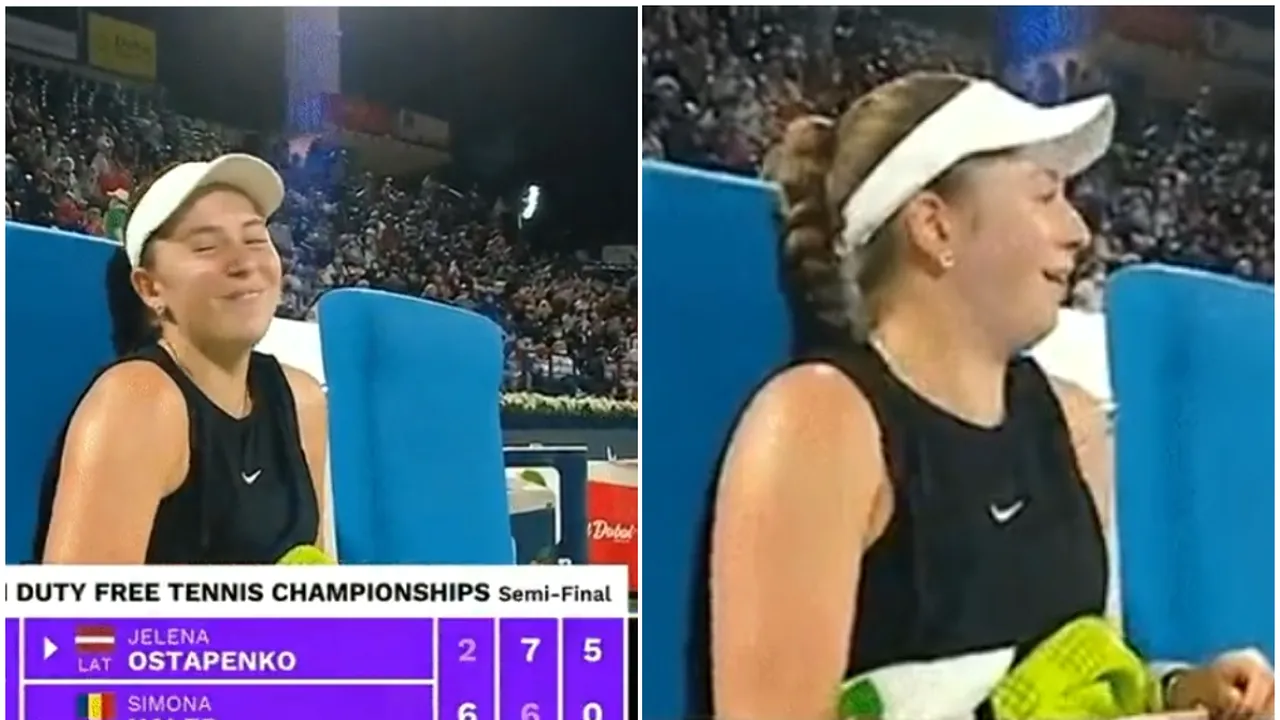 Moment uluitor surprins la meciul Simona Halep - Jelena Ostapenko! Cum a ironizat-o letona pe româncă, în pauza dintre game-uri, înainte de a o umili în setul decisiv | VIDEO