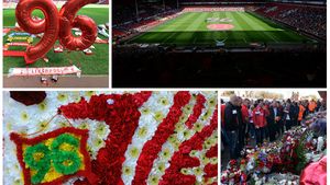 GALERIE FOTO "Justice for the 96". Imagini emoționante de la comemorarea a 25 de ani de la tragedia de la Hillsborough