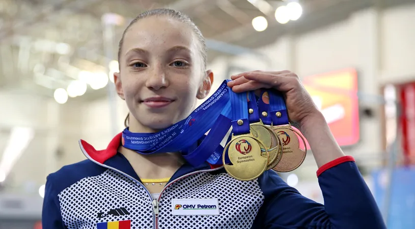 Gimnastica românească dă semne de revenire: Ana Bărbosu, 4 medalii de aur în cele 4 finale pe aparate la Campionatele Europene de junioare de la Mersin!