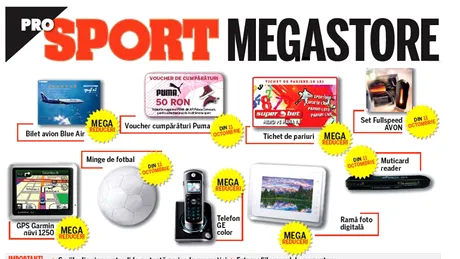 ProSport MEGASTORE** s-a redeschis! MegaReduceri la toate produsele