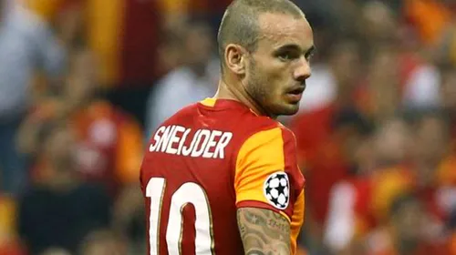 Amendă absurdă primită de Sneijder la Galatasaray! 2,2 milioane de euro pentru că „a primit prea multe cartonașe galbene”