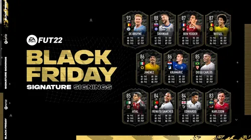 Promoția Black Friday din FIFA 22 a oferit o mulțime de carduri interesante în Ultimate Team