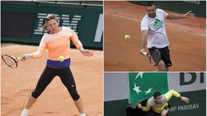 FOTO | Simona Halep "l-a alergat" pe Victor Ioniță la antrenamentele de la Paris. Cine a fost copilul de mingi