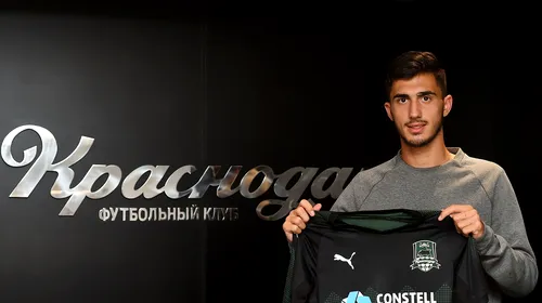 FOTO | Andrei Ivan a fost prezentat oficial la FK Krasnodar! Durata contractului și ce număr va purta la noua echipă: „Ceea ce am găsit aici mi-a depășit așteptările. Vreau să câștig campionatul”