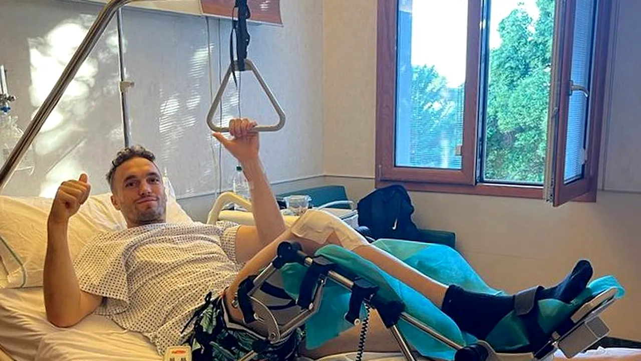 Gabriel Debeljuh, imagine de pe patul de spital! Anunțul făcut de CFR Cluj despre operația suferită de atacant