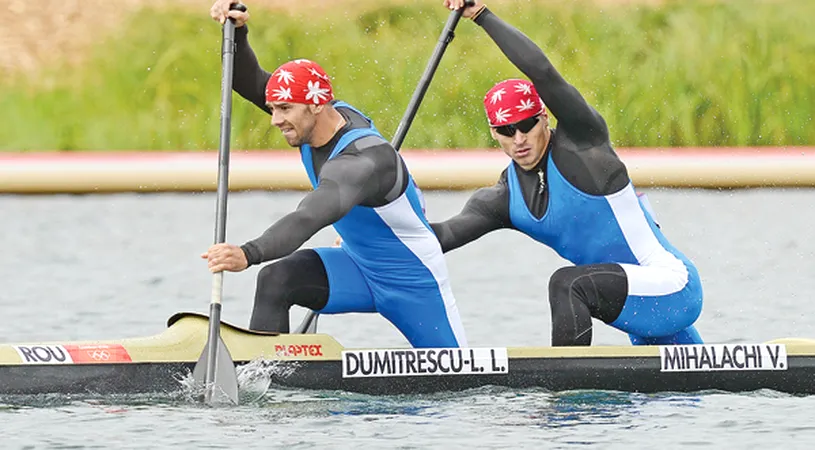 Echipajul masculin de canoe dublu al României, locul 7 la JO