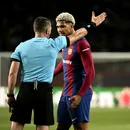 Ce gest a făcut Araujo despre Istvan Kovacs după ce românul i-a dat cartonaş roşu în Barcelona – PSG! Riscă o suspendare uriaşă