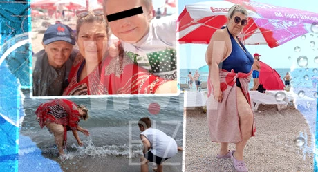 Imagini de infarct cu Ioana Tufaru în costum de baie la plajă în Eforie! Vacanță pe buget de criză: 40 lei/zi