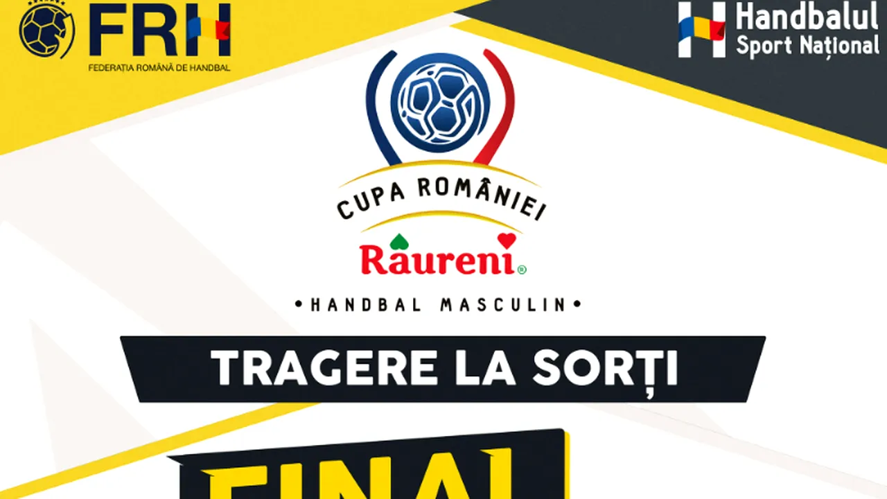Știm semifinalele Cupei României la handbal masculin! Care este mesajul președintelui Constantin Din pentru CSM București și Rapid