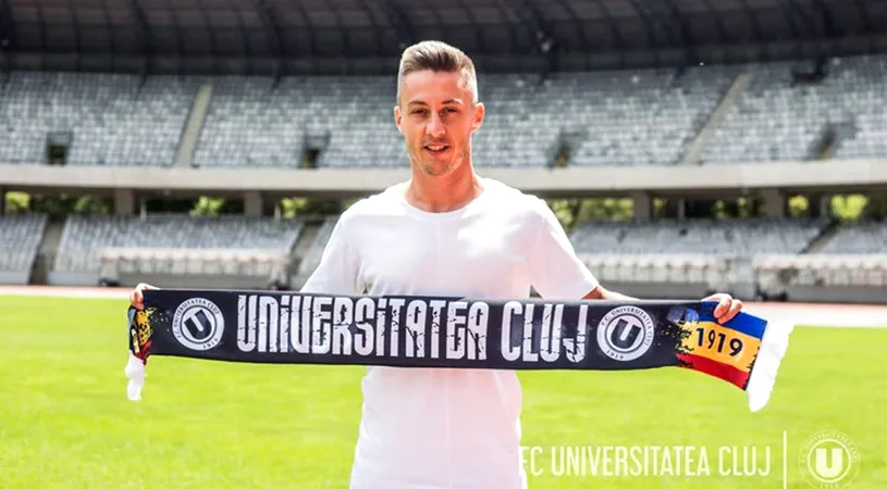 OFICIAL | ”U” Cluj l-a prezentat pe Daniel Novac, jucător cu patru promovări obținute în Liga 1, cu tot atâtea echipe. ”Am venit cu sufletul. Mă bucur că am ajuns în sfârșit aici”