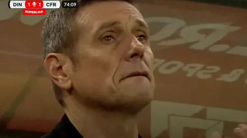 Clipe emoționante pe Arena Națională, la Dinamo – CFR Cluj: Ovidiu Burcă a izbucnit în lacrimi în minutul 74, când jocul a fost oprit timp de 60 de secunde în memoria lui Cătălin Hîldan! Ce mesaj au afișat fanii | FOTO