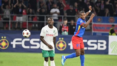 Cine este Barthelemy Diedhiou, „călăul” FCSB, care a marcat 3 goluri în „dubla” cu Auda