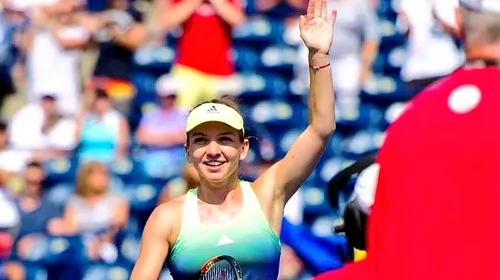 Reacția Simonei Halep după prima victorie împotriva Kristinei Mladenovic