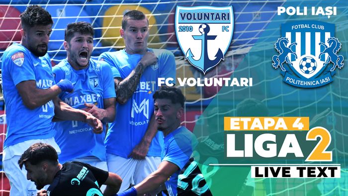 Remiză fără gol între FC Voluntari și Poli Iași. Nervii, în special ai antrenorilor, au sărit în ultimele minute ale jocului, după un gol anulat ilfovenilor