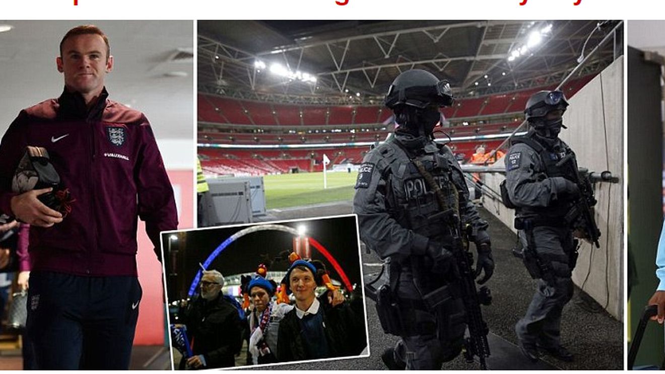 FOTO | Europa în teroare. Forțe speciale antitero au patrulat pe Wembley înainte de Anglia - Franța