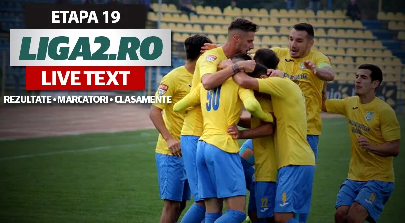 Liga 2, ultima etapă a turului - rezultate |** 
