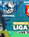 Corvinul – Chindia se joacă ACUM. Decizie controversată la golul anulat târgoviștenilor