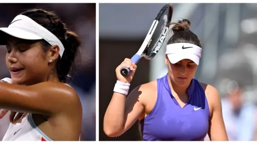 Campioane puse la colț! Emma Răducanu și Bianca Andreescu, foste câștigătoare de US Open, au pierdut în runda inaugurală a Grand Slamului new-yorkez