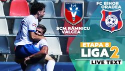 SCM Râmnicu Vâlcea – FC Bihor Oradea se dispută ACUM. Este singurul joc al zilei în Liga 2