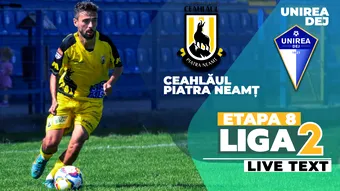 Ceahlăul trece chinuit de Unirea Dej, cu un autogol. Trupa lui Nastai a irosit două mari ocazii de egalare pe final de joc