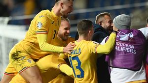 Imaginile bucuriei României de pe gazon, după calificarea fantastică la EURO 2024, în urma victoriei 2-1 cu Israel! Ungaria a devenit martora bucuriei românești | VIDEO