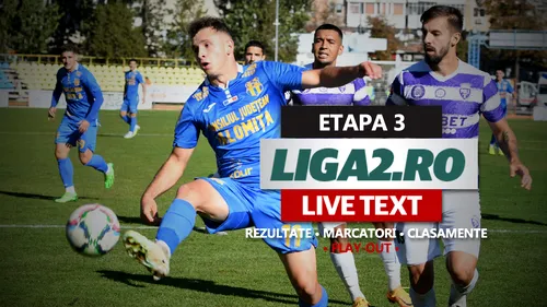 Liga 2, etapa 3 din play-out | Poli Timișoara câștigă dramatic la Slobozia într-o rundă în care s-au dat nu mai puțin de 23 de goluri în șase meciuri. Scorul campionatului, la Clinceni