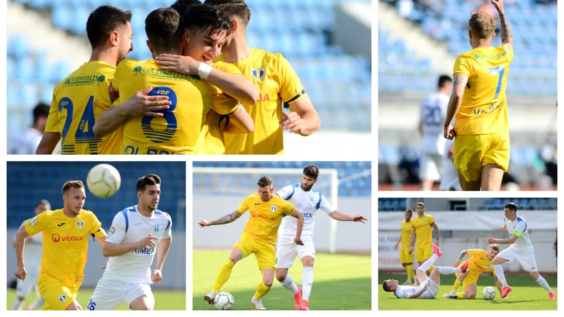 Petrolul se simte mai bine în deplasare! A câștigat fără probleme cu Viitorul Pandurii, după ce a fost condusă. La Târgu Jiu se urlă ca pe câmp de la tribuna oficială