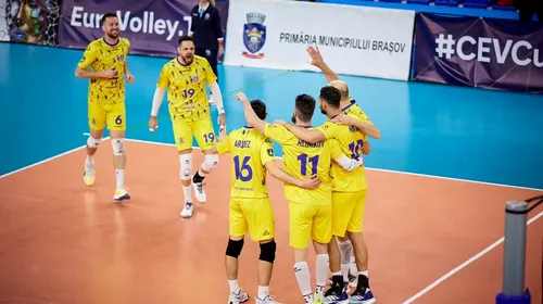 Recital și în Estonia: Corona Brașov a trecut de obstacolul Selver Taltech Tallin în CEV Cup! Brașovenii vor da peste un gigant al voleiului în play-off