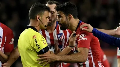 VIDEO: Diego Costa a stupefiat lumea fotbalului! Spaniolii, gata de o pedeapsă exemplară: cât poate lipsi pentru că i-a spus arbitrului ‘mă c… pe cu… de mă-ta!’