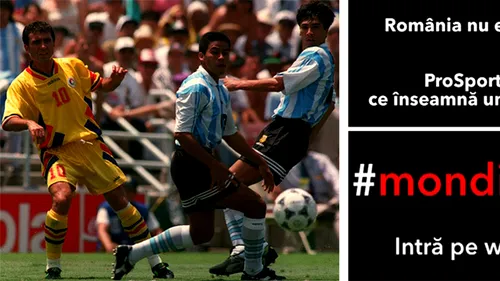 FLASHMOB | Un gol cât o calificare în sferturi, episodul 4 din  #mondialulnostru. Jurnaliștii ProSport au recreat reușita lui Hagi din meciul cu Argentina | VIDEO