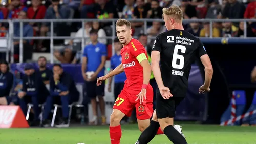 Darius Olaru dă vina pe arbitru după ce FCSB a ratat victoria cu Nordsjaelland: „A fost penalty!”