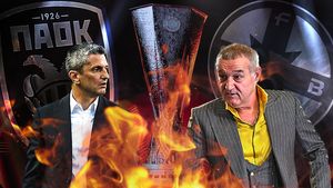 PAOK - FCSB continuă războiul de 20 de ani! Povestea în imagini fabuloase a duelului Răzvan Lucescu versus Gigi Becali: cum au îmbătrânit fiecare luptând pe șapte stadioane în patru competiții diferite până azi și cine a învins!