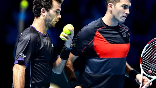 Tecău și Rojer au defilat în primul meci al grupei de la Turneul Campionilor: 6-2, 6-4 cu Matkowski/Zimonjic! Horia și Julien au urcat pe primul loc în clasamentul live din ATP