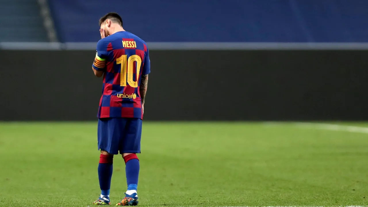 Așa arată durerea! Imaginea virală cu Leo Messi și Ter Stegen, surprinsă la pauza meciului cu Bayern | FOTO