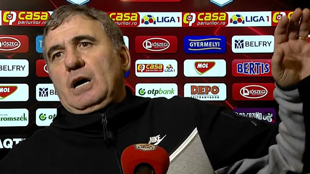 Gheorghe Hagi, un car de nervi! S-a certat cu reporterul și a pus la zid arbitrul: „Era arogant!”