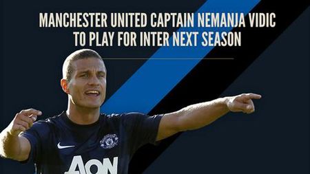 Inter a anunțat oficial transferul lui Vidic, căpitanul lui Manchester United