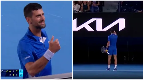 Scene fără precedent cu Novak Djokovic la Australian Open! Sârbul a chemat un spectator pe teren, pentru a se răfui cu el: „Vino aici să mi-o spui în față!” VIDEO