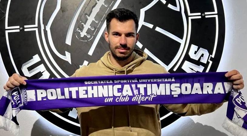 Poli Timișoara a semnat cu un nou jucător care nu mai avea echipă din vară. ”Îmi doresc din tot sufletul să facem suporterii fericiți”