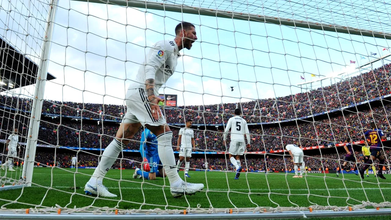 Sergio Ramos a avut parte de un tratament inuman pe Camp Nou! Ce a pățit căpitanul lui Real Madrid timp de 85 de minute: de unde a pornit totul  