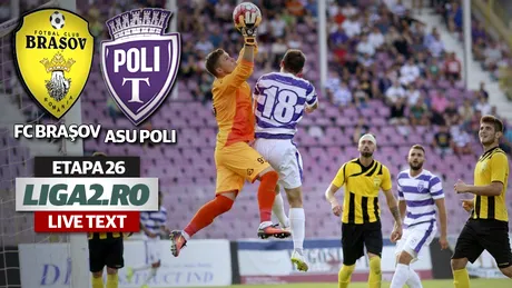 FC Brașov urcă pe locul 2 cu două autogoluri.** Țugui și Mera au contribuit la victoria facilă a 