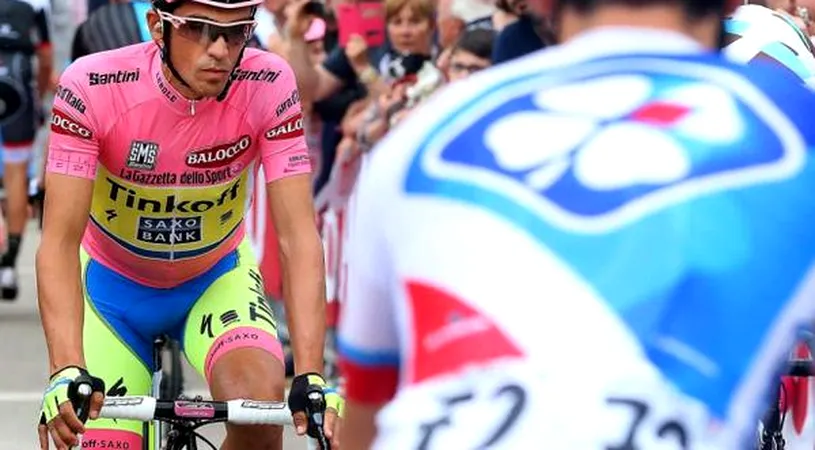 Ploaie, frig... umărul rezistă! Contador rămâne în maglia rosa, după ce a parat atacurile lui Aru și Porte. Etapa de la Campitello Maltese a fost câștigată de Benat Intxausti